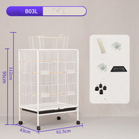 Cage pour animaux de compagnie, villa pour oiseaux seniors, cage à perroquets, vente en gros