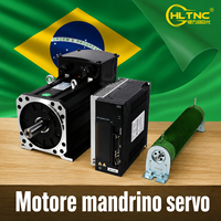 Kit Moteur Servo HLTNC 2.2KW 220V AC avec Encodeur, Câble et Résistance pour Routeur CNC/Gravure/Machine à Coudre - Stock Brésil