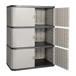 Factory Price Custom Outdoor Kitchen Resin Storage Cabinet Shelf With Door Storage Shelves & Units Wonderful Molds Outdoor