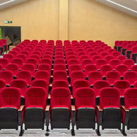 Sièges de théâtre en tissu modernes - Chaises d'auditorium pliables confortables pour les salles de conférence et les salles de réunion universitaires