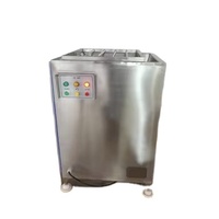 Nouveau Hachoir à Viande Électrique Entièrement Automatique en Acier Inoxydable 304 pour Restaurant, Haute Capacité 800 kg/h, Modèle Trois