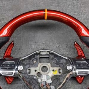 Volante Deportivo Personalizado de Fibra de Carbono Roja de Alta Calidad para Volkswagen Polo <span class=keywords><strong>Golf</strong></span> 6 <span class=keywords><strong>GTI</strong></span> R CC MK7 Mk6 Modelo <span class=keywords><strong>Antiguo</strong></span> - Product Image 2
