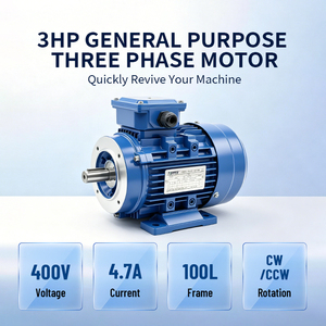 มอเตอร์เหนี่ยวนำแบบอะซิงโครนัสสามเฟส IE2-100L1-4-3hp ราคาโรงงาน สำหรับเครื่องอัดอากาศ - Product Image 3
