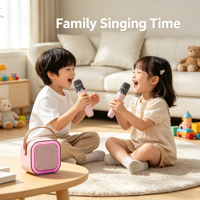 Microphone portable miniature K12 avec haut-parleur intégré pour karaoké sans fil – Idéal pour les fêtes