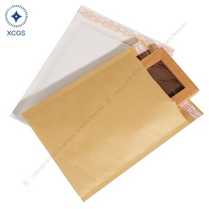 Solución no tóxica segura personalizable 2 Mil Biodegradable Kraft Bubble Mailer para envío internacional para mensajeros minoristas - Product Image 1