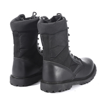 Bottes de cérémonie tactiques Cuir de qualité Doublure en maille respirante Fermeture Semelle extérieure en caoutchouc-pour l'été et l'hiver