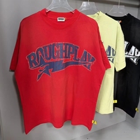 T-shirt d'été oversize en maille de haute qualité, imprimé lettres vintage avec strass, style décontracté et tendance, à manches courtes
