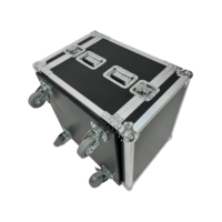 Flight case robuste 8U avec amortisseurs, fabriqué OEM/ODM, pour amplificateur, avec roulettes pivotantes avant/arrière, IP67, pour transport aérien