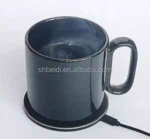 Cangkir air teh susu, bantalan penghangat keramik tanpa kabel