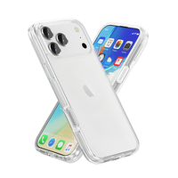 Couverture de téléphone transparente à paillettes de luxe pour iPhone 17 Pro Max Crystal Clear PC coque de téléphone en TPU pour iPhone 17 Air 16 15 14 13 12