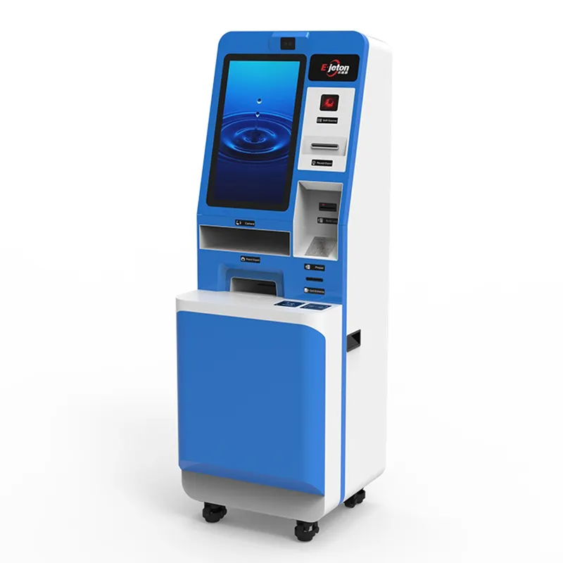 Ejeton Bank ATM 3mm acciaio cassa Dispenser Touch Screen chiosco con la macchina fotografica