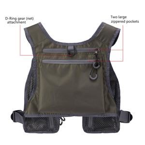 Chaleco de Pesca con Mosca Ultraligero para Hombre y Mujer, Mochila de Pecho Portátil, Talla Única - Product Image 3