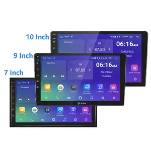 1 + 16/1 + 32G/2 + 32G 2 Din 7/9/10 inç Android araba oyuncu GPS Wifi BT FM RDS AUX araba Video oynatıcı araç dvd oynatıcı oyuncu dokunmatik ekranı