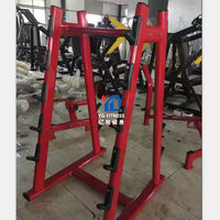 Barres droites et courbes en caoutchouc pour salle de sport commerciale, ensembles de barres de musculation fixes de petite taille et supports – Vente en gros