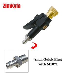 Nuevo Adaptador de Llenado Rápido de Latón de 300 Bares para Herramientas Neumáticas, Negro+Dorado, para Amoladora - Product Image 6