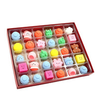 Calendrier de l'Avent de Noël en caoutchouc, boîte mystère, sans pression sur les stocks, avec petits jouets mignons, surprise de grande valeur et jouets anti-stress