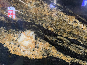 TMZ OEM/ODM gran tamaño 3300*1800mm libro combinado vena negro fusión granito azulejos con veta de oro para el proyecto del hotel - Product Image 4