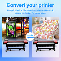 Mesin Printer Sublimasi Dye Digital Format Besar 1.8m untuk Kain Jersey Tekstil Industri, Pencetakan Bendera, dengan Inkjet untuk Epson I3200