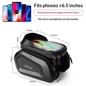 Sacoche <span class=keywords><strong>de</strong></span> <span class=keywords><strong>vélo</strong></span> 1,5 L pour téléphone portable avec écran tactile, support <span class=keywords><strong>de</strong></span> téléphone pour tube supérieur, sacoche <span class=keywords><strong>de</strong></span> cyclisme réfléchissante, accessoires <span class=keywords><strong>de</strong></span> VTT - Product Image 4