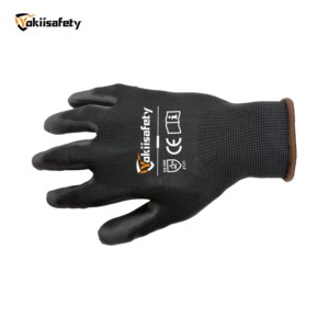 Yokiisafety Ce Polyester for Computer Grip Custom logo Construction Anti slip Industrial Safety Working Men Pu Working <strong>Gloves</strong> - Product Image 2