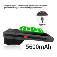 Logistique industrielle Pda Tablette robuste Android 9.0 Terminal portable 58mm Imprimante mobile PDA
