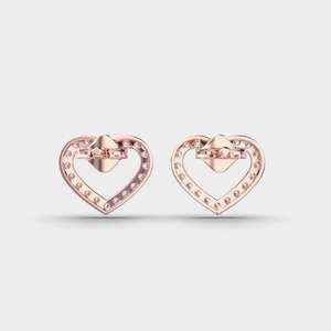 Stylish Diamond <b>Stud</b> Earrings in 925 <b>Sterling</b> <b>Silver</b> Classic Fine Jewelry for Anniversary Wedding Party Gift - Product Image 1