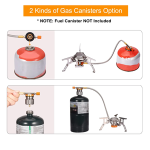 Mini cuisinière à <span class=keywords><strong>gaz</strong></span> portable à double usage Brûleur automatique de cuisson en plein air <span class=keywords><strong>Camping</strong></span> Voyage Kérosène <span class=keywords><strong>Propane</strong></span> Cassette de cuisine - Product Image 6