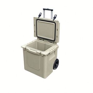 Nevera Portátil PoeticExist de 45L con Ruedas, Moderna y Multifuncional para Acampar al Aire Libre, Conserva Bebidas y Alimentos Calientes o Fríos - Product Image 1