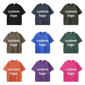 เสื้อยืดโอเวอร์ไซส์ผู้ชาย ผ้าฝ้าย วินเทจ ล้างสี ย้อมสีแบบไทได พิมพ์ลายกราฟิกแบบ DTF เสื้อสตรีทแวร์ - Product Image 1