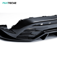 Kit de carrosserie en Fiber de carbone sèche Paktechz diffuseur de lèvre de pare-chocs arrière pour Porsche Taycan 4S Cross Turismo