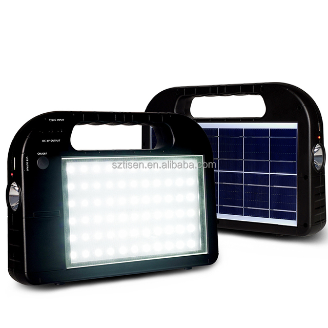 Teyoza Best Solar Energy System Portable Light Emergency Led Lamp with Power Bank Torch Dc Output Bulbs for Indoor Outdoor