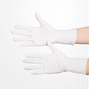 Guantes desechables de nitrilo sin polvo, extra largos, gruesos, resistentes al aceite y al agua, para uso en fábricas de electrónica. - Product Image 3
