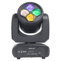 Joyfirst DJ Disco Mini lumière LED Mini 4*20W RGBW effet œil d'abeille faisceau de gel LED lavage Mini lumière principale mobile