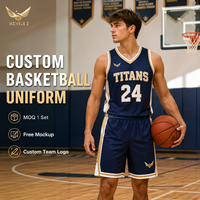 Conjunto de Uniforme de Baloncesto Personalizado, Impresión Digital, Transpirable, Jersey y Pantalones Cortos que Absorben la Humedad, para Equipos Escolares, Tallas para Adultos, MOQ 1 Conjunto, OEM