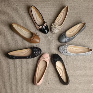 Monthly Sales of 20,000 Pairs Custom Factory Single Shoes Pointed Casual Flat Women's Shoes - Product Image 1