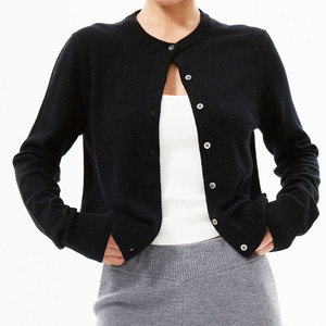 Productos Más Vendidos OEM/ODM Cárdigan de Manga Larga para <span class=keywords><strong>Mujer</strong></span>, Varios Colores Opcionales, Suéter Cárdigan 100% <span class=keywords><strong>Lana</strong></span> <span class=keywords><strong>Merino</strong></span> con Botones - Product Image 3