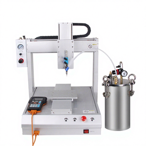 Machine de distribution de colle Amant à 3 axes, réservoir en acier inoxydable de 5 L, contrôleur portable pour époxy, UV, silicone - Product Image 1