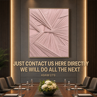 Elegante 3D Blush-Rosa Gewebte Textil-Plissee Geometrische Wandkunst Handgefertigt Boutique Hotel Flur Suite Feminine Dekoration Maßanfertigung Großhandel