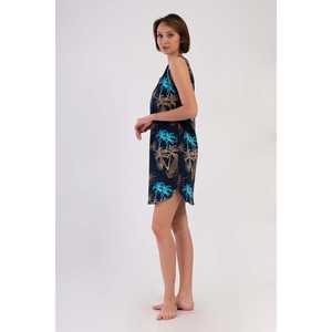 Robe Courte Élégante pour Femme, Col Rond, Jupe Ample, Tunique, Poches Ovales, Design Drapé, Grande Taille, Longueur Genou, Idéale pour le Jour et les Soirées, Taille Unique - Product Image 3