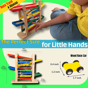 Nhà Cung Cấp Hạt Học Montessori Bằng Gỗ Không Độc Hại Tùy Chỉnh Cho Bé Bàn Tính Toán Học Tập Toán Học - Product Image 5