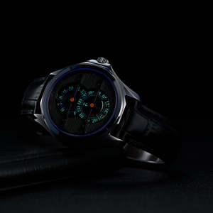 Montre mécanique Jumping Hour avec mouvement Miyota 8215, montre-bracelet automatique à deux disques modifiée, service OEM ODM personnalisé, usine - Product Image 4