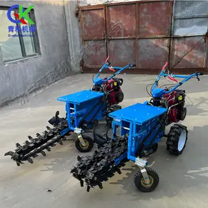 And Pushed Chain Trencher Field Management Machine Fruit Forest Wheel Rotary Tiller Cable Trencher