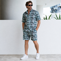Livraison Rapide T-shirts Oversize Luxe Épaules Tombantes Coupe Décontractée Style Urbain Décontracté Quotidien Ensemble Hawaïen Été Grand Stock