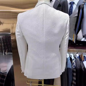 S093N 2025 alto traje de anfitrión informal de boda para hombre de <span class=keywords><strong>3</strong></span> piezas ajustado Comercio exterior transfronterizo 3Piss esmoquin botón cremallera Fly <span class=keywords><strong>Mad</strong></span> - Product Image 4