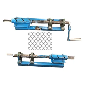 Easy Operate Manual Operate Chain Link Fence Netting Machine For Manufacturing Plants and Farms Construction Use