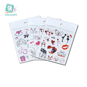 Tatuaggi a cuore di san valentino, tatuaggi temporanei tatuaggi a cuore <span class=keywords><strong>rosso</strong></span> per bambini ragazze ragazzi bomboniere forniture regali scolastici per bambini - Product Image 2