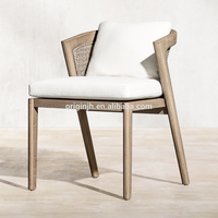 Ensemble Haut de Gamme Meilleurs Ventes Tables et Chaises de Repas pour Famille Mobilier d'Extérieur en Teck pour Patio