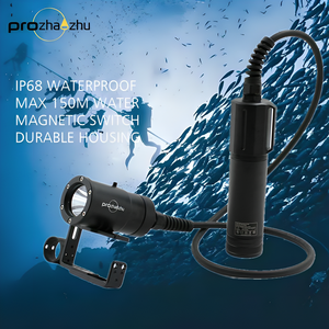 DL-D09 XHp70 4000 Lumen Có Thể Sạc Lại IP68 Không Thấm Nước Lặn Ánh Sáng 150M Dưới Nước Đèn <span class=keywords><strong>Goodman</strong></span> Xử Lý Canister Lặn Đèn - Product Image 5