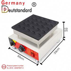 Crêpière commerciale <span class=keywords><strong>Mini</strong></span> fabricant néerlandais de <span class=keywords><strong>boulanger</strong></span> à crêpes électrique Dorayaki fabricant Muffin faisant la Machine 25 pièces - Product Image 2