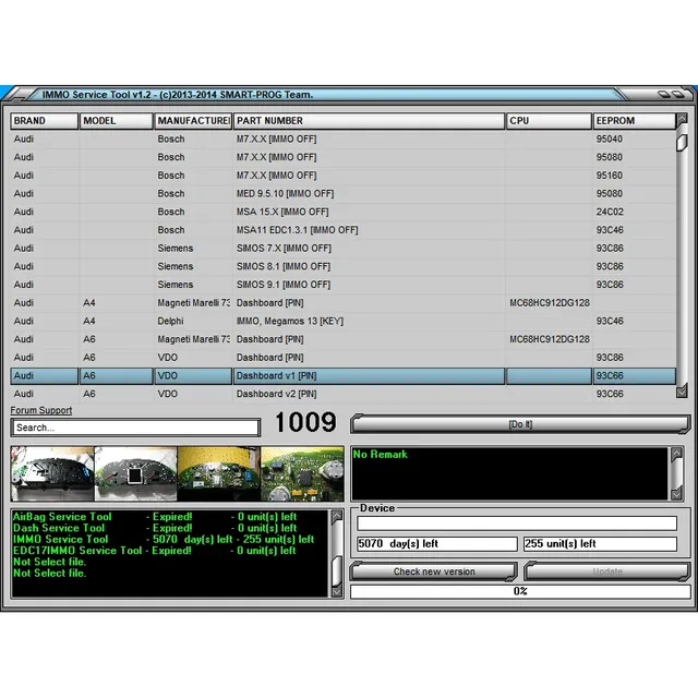 Newest EDC IMMO SERVICE TOOL V1.2 Car Repair Software PIN CODE Immo Off CALCULATOR BSI VDO DASHBOARD 2017